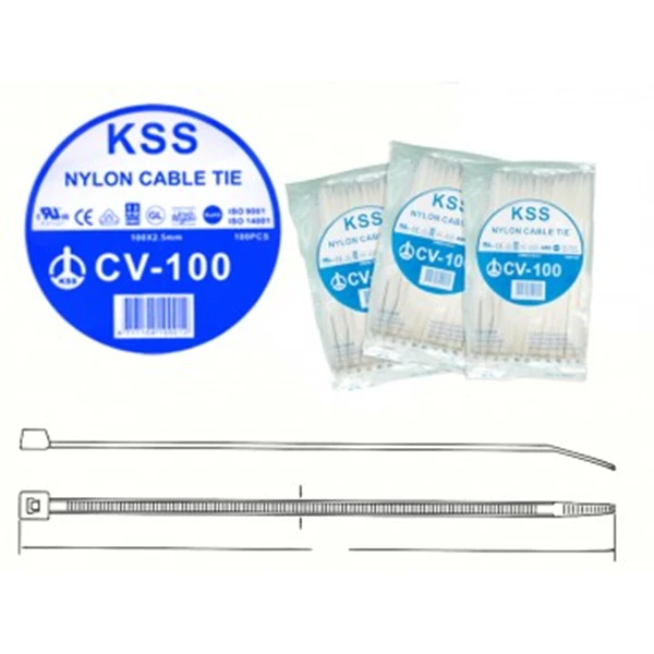 Kabel Ties KSS Nylon CV-100 Putih