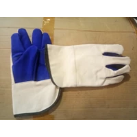 Sarung tangan safety kombinasi kulit polos 14in